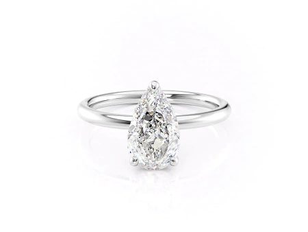 The Alex Set With A 1 Carat Pear Lab Diamond For Discount