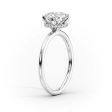 The Alex Set With A 1.5 Carat Oval Lab Diamond For Sale