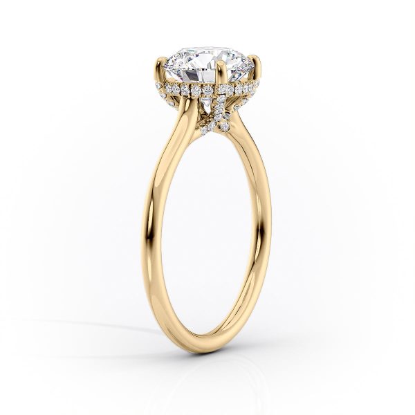 The Ellie Set With A 3 Carat Elongated Cushion Lab Diamond on Sale