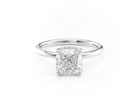 The Alex Set With A 1.5 Carat Cushion Lab Diamond Online Sale