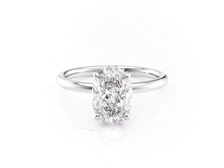 The Alex Set With A 1.5 Carat Oval Lab Diamond For Discount