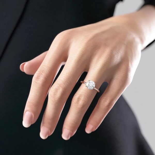 The Alex Set With A 1 Carat Round Lab Diamond For Cheap