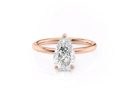 The Alex Set With A 1.5 Carat Pear Lab Diamond For Discount