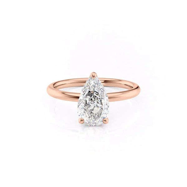 The Alex Set With A 1.5 Carat Pear Lab Diamond For Discount