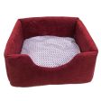 Red Square Pet Bed 45x40cm Supply