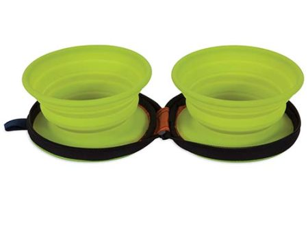 Petmate Silicone 1.5 cup Travel Bowl Duo Online