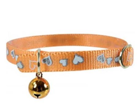 Zolux Reflective Orange Cat Collar with Bell For Cheap