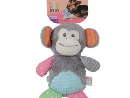 Zolux Crazy Jojo Squeaky Plush Monkey Dog Toy Online