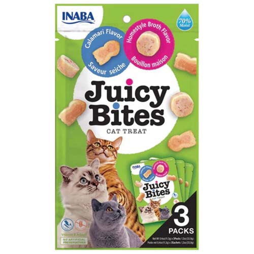 Juicy Bites Broth & Calamari Pack of 3 Discount