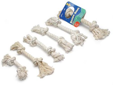 Booda 2 Knot Rope Tug White Colossal on Sale