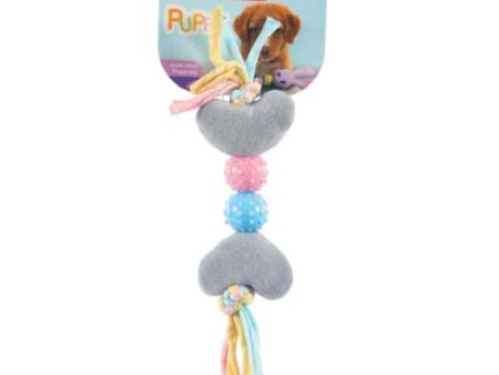 Zolux XS Squeaky Plush Grey Heart Toy For Sale