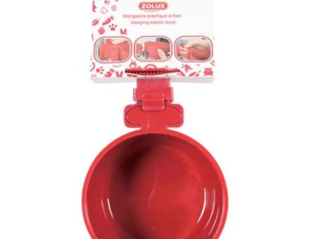 Zolux Door Fitting Red Water Bowl 500ml Online Sale