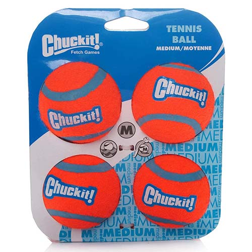 Chuckit 4 Pack Medium Tennis Ball Cheap