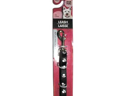 Aspen Pet Leash Reflective 150cm Black Supply