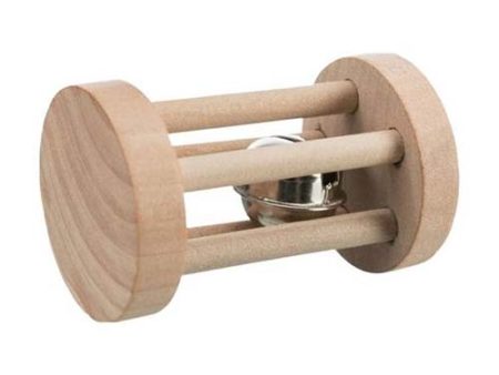 Wooden Roll with Bell 6cm Discount