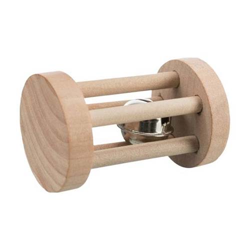 Wooden Roll with Bell 6cm Discount