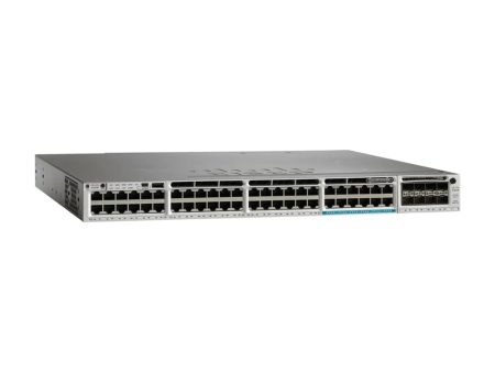 Cisco 3850-12X48U-S 48-Port 100Mbps RJ45 1U Switch, Black (Refurbished) Online