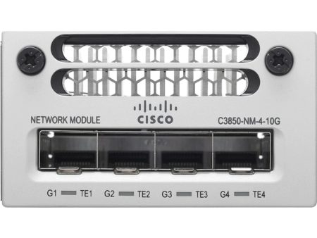 Cisco C3850-NM-4-10G,USED 4-Port 100Mbps SFP 1U Specialty Switch, Silver (Refurbished) Discount