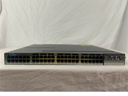 Cisco Catalyst WS-C3750X-48T-S 48 port gigabit switch w  single C3KX-PWR-350WAC (Used - Good) Fashion