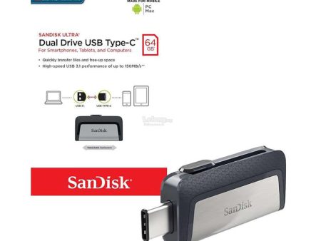 Sandisk Dual Drive USB Type-C 64GB For Sale