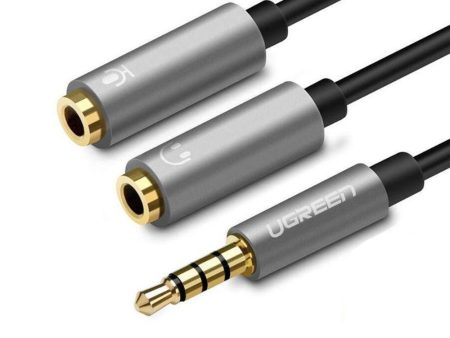 UGreen 3.5mm Male to 2 Female Audio Aluminum Case - 30619 Supply