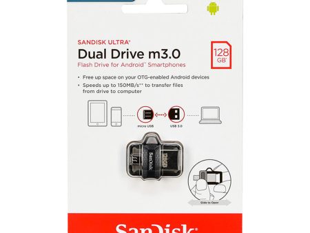 Sandisk Dual Drive M3.0 Flashdrive 128GB Online now