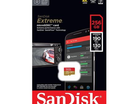 Sandisk Micro SD Extreme 256GB 190MB S Online