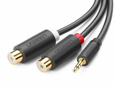 UGreen 3.5mm Male to 2RCA Female Cable 25CM - 10547 For Sale