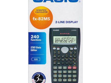 Casio FX-82MS 2-Line Display Scientific Calculator Discount