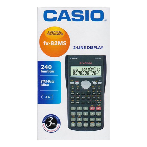 Casio FX-82MS 2-Line Display Scientific Calculator Discount