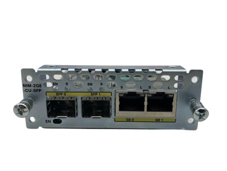 Cisco NIM-2GE-CU-SFP 2-port Gigabit Ethernet dual-mode GE SFP Module (Used - Good) For Cheap