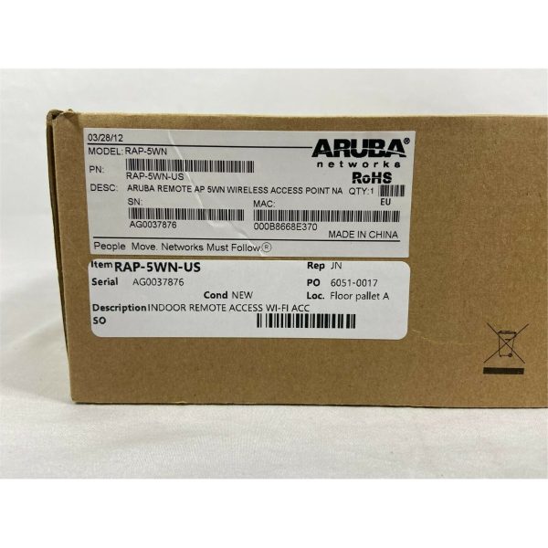 Aruba Networks RAP-5WN-US Wireless Access Point on Sale