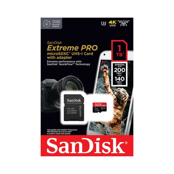 Sandisk Micro SD 1TB 200MB S Class 10 Extreme Pro Online Sale