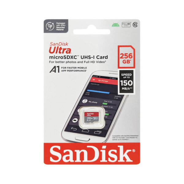 Sandisk Micro SD Card 256gb 150MB S Class 10 For Discount