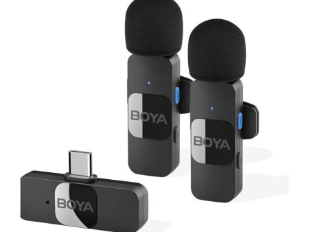 Boya Wireless Microphone Double USB-C BY-V20 box Supply