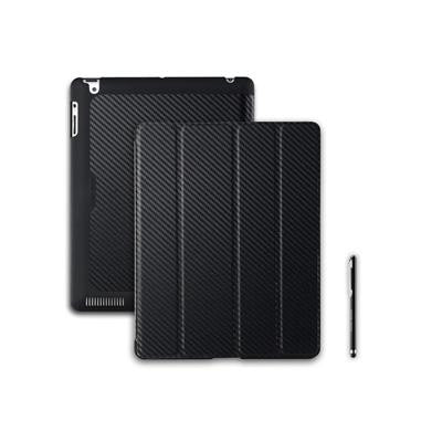 Cooler Master Wake Up Folio Carbon Texture Edition with Magnetic Stylus for iPad 2  3  4 Midnight Black Online Hot Sale