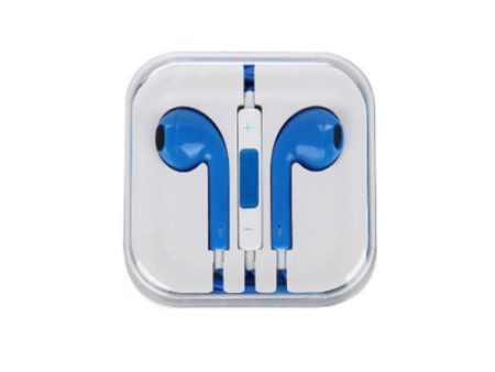 iPhone 5 Style Headphones for iPhone iPad iPod Tablet Laptop Blue For Sale