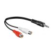 Dtech 3.5 ST M To 2RCA F 0.2m DT-6209 Fashion