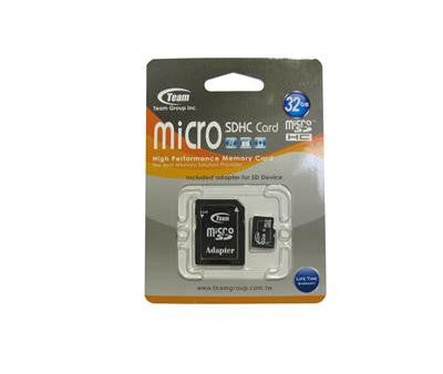 Team 32GB Micro SDHC Class 4 SD Flash Card With Adaptor For Cheap