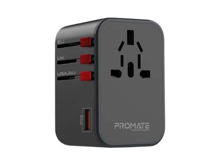 Promate TripMate-GaN65 Power Delivery GaNFast™ Travel Adapter For Cheap