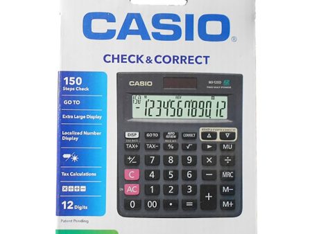 Casio MJ-120D Calculator with Check and Correct Function Discount