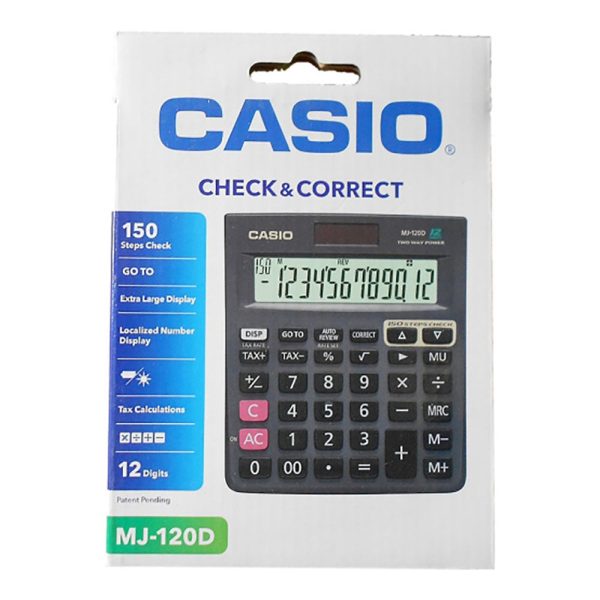 Casio MJ-120D Calculator with Check and Correct Function Discount