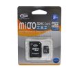 Team 8GB Micro SDHC Class 6 SD Card With Adaptor Online